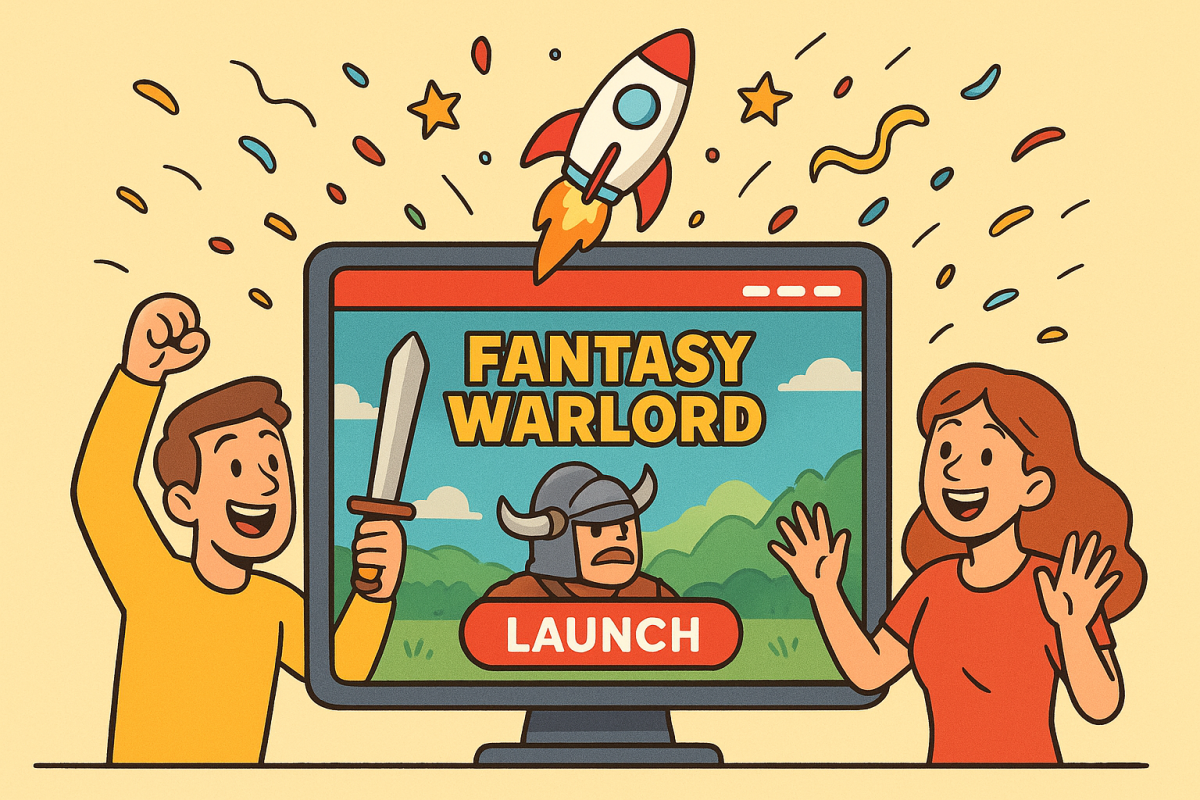Fantasy Warlord App launch